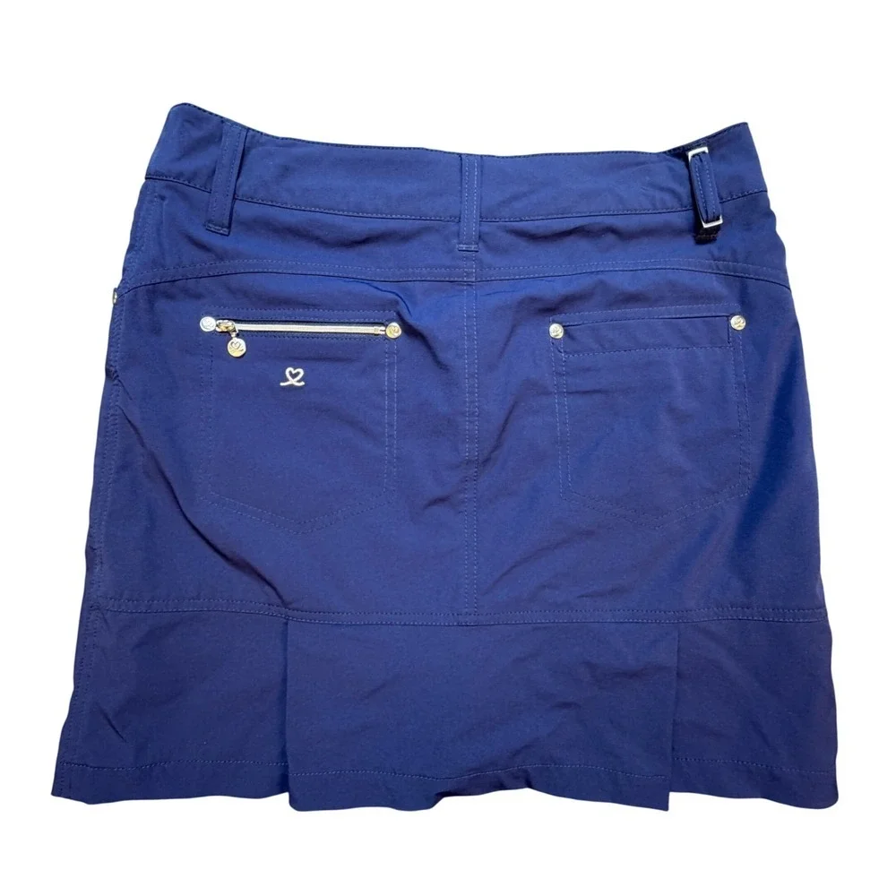 Daily Sports Navy Blue Golf Skort Women US 6 Blue Performance Pleated Back Skirt